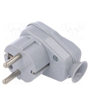AWA-ŁK PO Connector: AC supply; male; plug; 2P+PE; 250VAC; 16A; grey; PIN: 3 hDQnmw0xTBiZTtkVW4pcMIIvJmOsK1SE9X4tIc4k1Ek