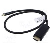 CA-CMHD-10CU-0005-BK Adapter; USB 3.2; HDMI plug,USB C plug; gold-plated; 0.5m; black rUxhKKOukWfSxmrBg-wr8zWdHpUNeiGC76T0zWTVPHU