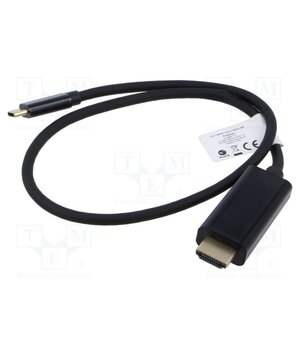 CA-CMHD-10CU-0005-BK Adapter; USB 3.2; HDMI plug,USB C plug; gold-plated; 0.5m; black rUxhKKOukWfSxmrBg-wr8zWdHpUNeiGC76T0zWTVPHU