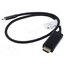 CA-CMHD-10CU-0005-BK Adapter; USB 3.2; HDMI plug,USB C plug; gold-plated; 0.5m; black rUxhKKOukWfSxmrBg-wr8zWdHpUNeiGC76T0zWTVPHU