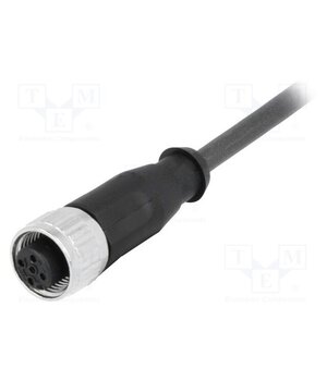 C21320000000017 Connector: M12; plug; female; PIN: 4; straight; cables; 5m 8tb9mZVCtUMuzpqXtStIyMqCkoha4wntTbGUNsCwwWs