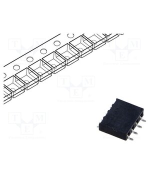SSM-104-L-SH-TR Connector: pin strips; socket; female; PIN: 4; horizontal; SMT; 1x4 wFwtBh8Pc7G92_rUhtWhVMXm5fPlohJ9msTz_PzPzak