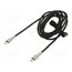 CATJK-D01 Cable; USB C plug,both sides; 2m; black; 100W 6yKF8hgcyMFw6euydc8oneBoV-W4o9hpf89W5iq83ho
