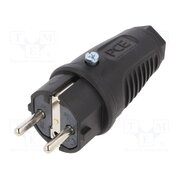 0522-SS Connector: AC supply; male; plug; 2P+PE; 250VAC; 16A; Colour: black vPOTnFsDLkY37JZr-ju48LFSzQVEfQUv0IyW2IzitJM