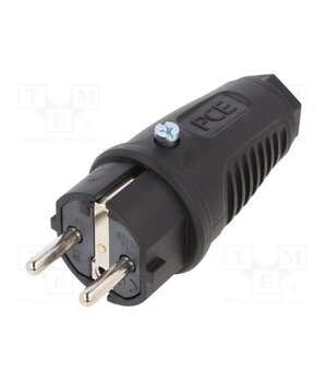 0522-SS Connector: AC supply; male; plug; 2P+PE; 250VAC; 16A; Colour: black vPOTnFsDLkY37JZr-ju48LFSzQVEfQUv0IyW2IzitJM