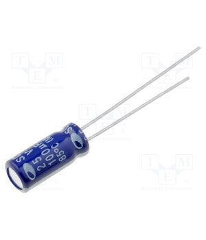 SD1E107M05011PC Capacitor: electrolytic; THT; 100uF; 25VDC; Ø5x11mm; Pitch: 2mm tH0TiF6SwXG_6PsHl3-EjohZiwj10suFO5zW53MzIzo