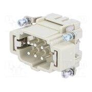 09330062616 Connector: HDC; contact insert; male; 16A; 500V; Han® ES; PIN: 6 Hpaw8V-MuRkUfkYRfHnQGNP1cfidpWnK9mNYdFCg6Sk