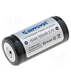 ICR16340 Re-battery: Li-Ion; 16340; 3.7V; 700mAh; Ø16x36mm; 3A j7jgvLGAyML9mnpOJ1NVBq4XX6JuFIp_onw8sNmpits