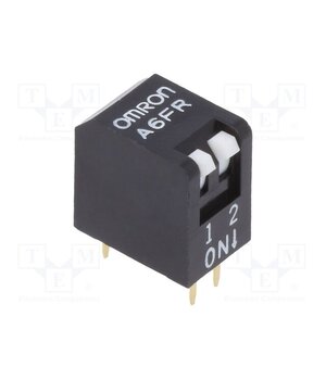 A6FR2101 Switch: DIP-SWITCH; Poles number: 2; ON-OFF; 0.025A/24VDC; Pos: 2 Q1JhJ3N_Q488do2tM5Bo8gDFs43I_XqUsqsaM3Ah-qw