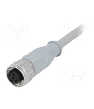 43-10337 Connector: M12; plug; female; PIN: 4; straight; cables; 3m 1UvPdZiuwv4jiliwo1rGNwodUpe3e3Q1eQpnrRcqB1s