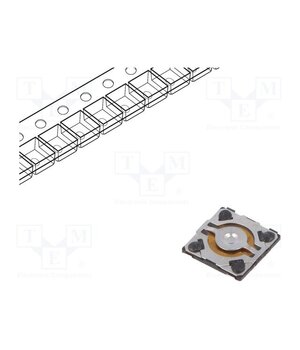 EVQP6LB55 Microswitch TACT; SPST; Pos: 2; 0.02A/15VDC; SMT; 4.1x4.1x0.35mm 2wQpQYqYXFr3XvgIFMiaDImhWAaRnxNSsksiYDleu68