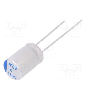A759KS106M2CAAE110 Capacitor: polymer; low ESR; 10uF; 160VDC; THT; ESR: 110mΩ; A759 ucjtGSVKirYh_xpPUE8yELDoVpa_p4ypLyKmvxfXC9w