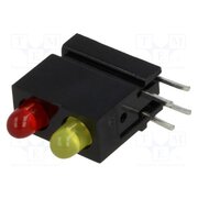 1801.1831 LED; in housing; 3mm; No.of diodes: 2; red/yellow; 20mA; 60° M3F4SLsFSwDB2jh4oZrJzIiRzK7d_1CRoSduyWz2xtU