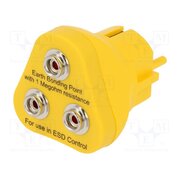 CPG 3000 10M Earthing plug; ESD; 1MΩ; press stud male 10mm x3 U8wI0Qx3w5NqjzJeYlNUtuJ6_D6QG6m6NNcqsVYxwTY
