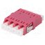 A001-LC-4X-2178 Connector: fiber optic; socket,coupler; quad,multi mode (MM); LC ri980TWhaPd-0ZdpQVPIz8HzGdc3rBK5Vc3wRr6v3bQ