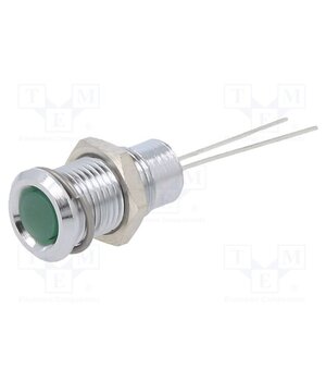 19010001 Indicator: LED; superflat; green; 2.2VDC; Ø8mm; IP40; 2pin; metal wokqKg7hokDDK6sZpZ1l3ZHMl259M0pEpqDjWOrBmSU