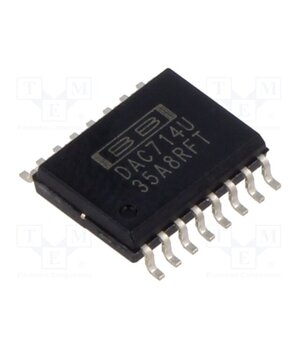 DAC714U IC: D/A converter; 16bit; 86ksps; Ch: 1; SOIC16; -40÷85°C; ±4LSB 891pnr7h2R17tcl0LbLLSpm-3VsTRtbHyoqAZxfObnw