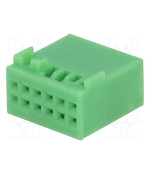 800003 Connector housing; plug; Quadlock; PIN: 12; VW 2011->; green RQ4VqohWI2zKV4_kYgJbGzacXIuwCwf2YUfPQc6ACUA