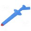 66.9474-23 Clip-on probe; crocodile; 16A; blue; Contacts: brass; 1kV; 4mm gr3ZvE0x8cZnqxOlaTDZykOUUxR4bOPvMSWTajv1Z-A