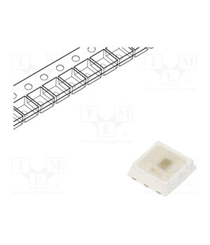 LTST-G353CEGB7W Programmable LED; RGB; SMD; PLCC6; 3.8÷5.5VDC; 3.5x3.7x0.95mm 3N3N9ggHYtCKWFMBcooCu_0AnH9tb16kXmMh5HUe5RI