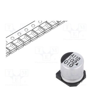 AEA1010102M010R Capacitor: electrolytic; SMD; 1000uF; 10VDC; Ø10x10mm; 5000h; AEA UWObXS05sv5h0F46EKctTMGGNz_BckNkLcdzc84fHY0