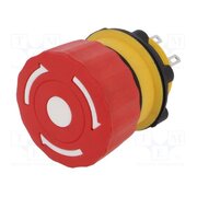 LAS1-A22Y-11TSB Switch: emergency stop; 22mm; Stabl.pos: 2; NC + NO; red; IP65 MV0jcChj5HX-K8rYULHuUtycMGXzo7Qtb7d5VHDnpQU