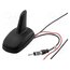 ANT.S02.01 Antenna; SHARK; AM,FM,GPS; DIN,cables; 12VDC; RG174 u9LcBuxLSmKOYbfUeVFAWM27hxRIv0n2kkhADe4EC8w