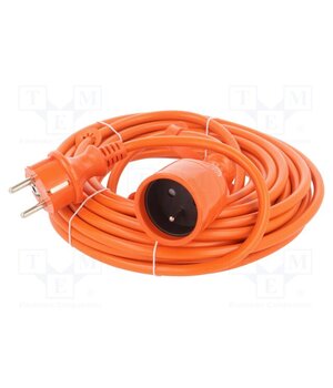 W-96983 Extension lead; 3G1.5mm2; 10m; PVC; orange; Sockets no: 1; 16A eQD_5ec2Mv9eYoF3qcHDFZZeuzk3QgNI4x6Eyzwhpp0