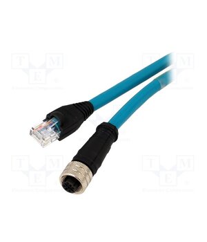 1201080010 Adapter; M12 female,RJ45 plug; D code-Ethernet; PIN: 4; IP67; 1m -NiMchTPsCYeF7bBxwGFXaW26518pxXAvEtH5MUVXqg