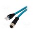 1201080010 Adapter; M12 female,RJ45 plug; D code-Ethernet; PIN: 4; IP67; 1m -NiMchTPsCYeF7bBxwGFXaW26518pxXAvEtH5MUVXqg