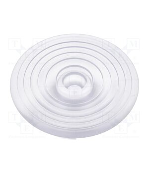 C15802_MOLLY-W LED lens; round; plexiglass PMMA; transparent; H: 22.1mm; Ø: 69.8mm rtW6GMWnmCYqxgPDwRwcXUbdVzYyfzWmuNFIxEOABZ4