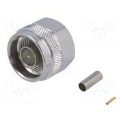 J01020A0103 Connector: N; plug; male; straight; 50Ω; crimped; for cable; PTFE xO1QtxHXhauNGQzN26upqLad_POHtL5Jf5chDyI-t54