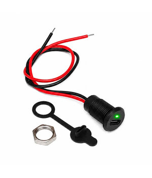USB Type-C ligzda ar Li-Ion akumulatora uzlādi 5V 1A, montāžai 12mm atverē CLI849.jpg