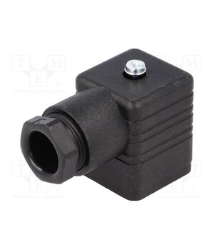 932109100 GDM 3011 J SCHWARZ Connector: valve connector; plug; form A; 18mm; female; PIN: 4; 16A rWeKqQOHhZEKvtEZ43oB9prSR8SeFCI5GM__G6VX7eo