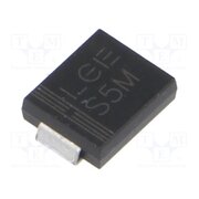 S5M Diode: rectifying; SMD; 1kV; 5A; SMC; Ufmax: 1.15V; Ifsm: 150A 9E2m026AGVnm35wllioGbcFDRMVRK-DC6D4lt5bu47I