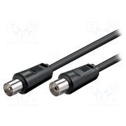 11723 Cable; 5m; coaxial 9.5mm socket,coaxial 9.5mm plug; black; 75Ω uEkaf1IWYyxRmx8ygrN49uUrMQ18B98dJVfjFbmWmxE