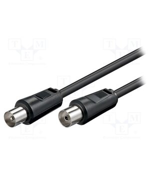 11723 Cable; 5m; coaxial 9.5mm socket,coaxial 9.5mm plug; black; 75Ω uEkaf1IWYyxRmx8ygrN49uUrMQ18B98dJVfjFbmWmxE