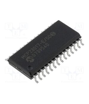 MCP23017-E/SO IC: interface; I/O expander; 1.7Mbps; 1.8÷5.5VDC; I2C; SMD; SO28 x8qfZKXpVAOk5oWBl6LynlRSAXX6-Vktq2tFSzpfz0M