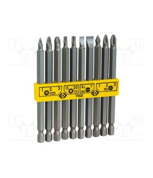 T4525 Kit: screwdriver bits; Phillips,Pozidriv®,slot,Torx®; 100mm UxT4Xf0vF_5r_JF-sa0kiJ-60Dji0UlX_a0o_qKT-H0