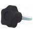 VCT.25 P-M5X20 Knob; Ø: 25mm; Ext.thread: M5; 20mm; H: 19mm; technopolymer PA 8N6b2P6IIG2nKMoJAJhvdkiYBDBqUUvSEXV3wBpoo88
