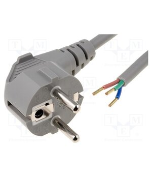 LT322 H05VV-F 3X075 3.0M GRY Cable; 3x0.75mm2; CEE 7/7 (E/F) plug angled,cables; PVC; 3m; grey eqXvpQcz3-dmofG3kTEaVRnq5th3in1MostsjRZLiBQ