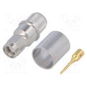 J01150A0588 Connector: SMA; plug; male; straight; 50Ω; crimped; for cable; PTFE Pw0tyaaah3eFXvapYfcKVkZRb-OBlDpl8xAhralPMYY
