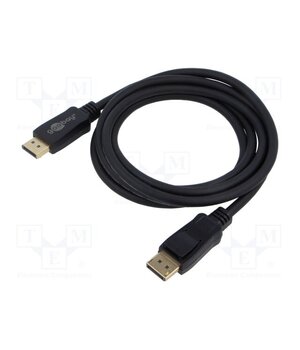 74749 Cable; DisplayPort plug,both sides; PVC; Len: 3m; black; Core: Cu 4N8xPyliBUiRJY5gpGcGywWr7L7sLWL8S0V2uJOtEFQ