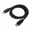 74749 Cable; DisplayPort plug,both sides; PVC; Len: 3m; black; Core: Cu 4N8xPyliBUiRJY5gpGcGywWr7L7sLWL8S0V2uJOtEFQ