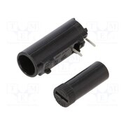 502830 Fuse holder; THT; 5x20mm; 10A; thermoplastic; Pitch: 10mm; black FkNpjQGYsS3wzMdOXlULk8HSnIMT1oR1fyPr7luMROo