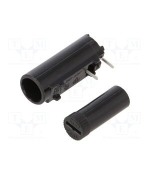 502830 Fuse holder; THT; 5x20mm; 10A; thermoplastic; Pitch: 10mm; black FkNpjQGYsS3wzMdOXlULk8HSnIMT1oR1fyPr7luMROo