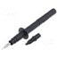 SPS 2381 NI / SW Measuring tip; 5A; 1kVDC; black; Socket size: 4mm; 5mΩ; L: 128mm jPxfJu6Cd5z6Gkf0rVavm50D7F6ekPfP3maHjwFvCwI