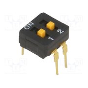 A6D-2103 Switch: DIP-SWITCH; Poles number: 2; ON-OFF; 0.03A/30VDC; Pos: 2 CnYU3SZHvh6EgxqdWoU1m49eaY6ggP4O9vkB2mQODbI