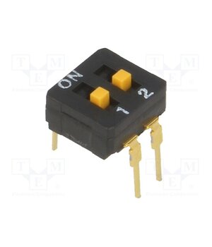 A6D-2103 Switch: DIP-SWITCH; Poles number: 2; ON-OFF; 0.03A/30VDC; Pos: 2 CnYU3SZHvh6EgxqdWoU1m49eaY6ggP4O9vkB2mQODbI