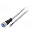 YF2A14-050VB3XLEAX Cable: for sensors/automation; M12; PIN: 4; straight; 5m; plug; 4A; Y C5fz7MA0t_EOIaFEshm1HztlcEFhfYDAzIn5TCtjyho